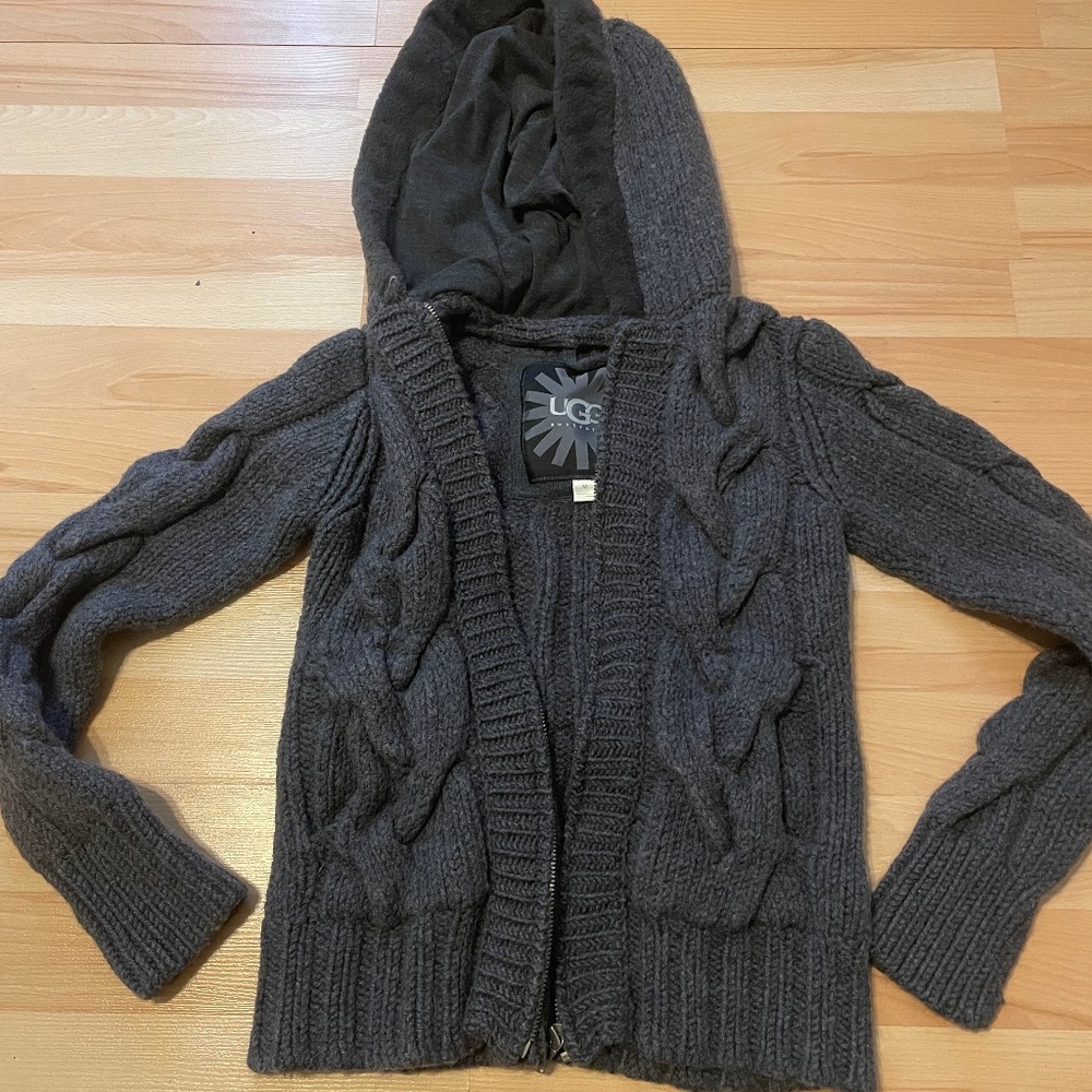 Ugg knitted zip up hoodie